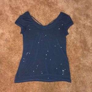 soft & sexy tshirt with string neckline